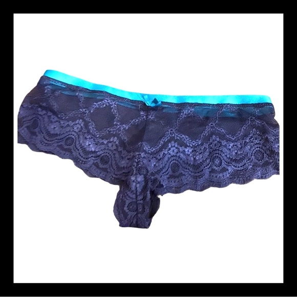 Elle Macpherson Cloud Swing Blue Culotte Lace Panties, Medium, NWOT - Picture 1 of 5